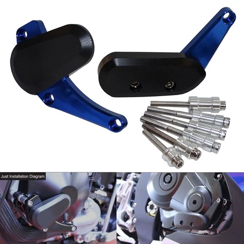 Blue engine guard crash - blue,