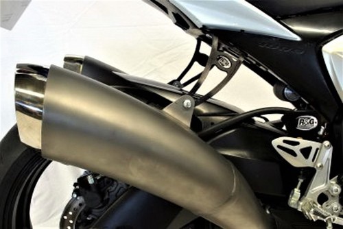 Racing black exhaust twin - r&g,