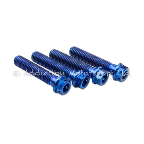 Blue titanium front fork - blue,