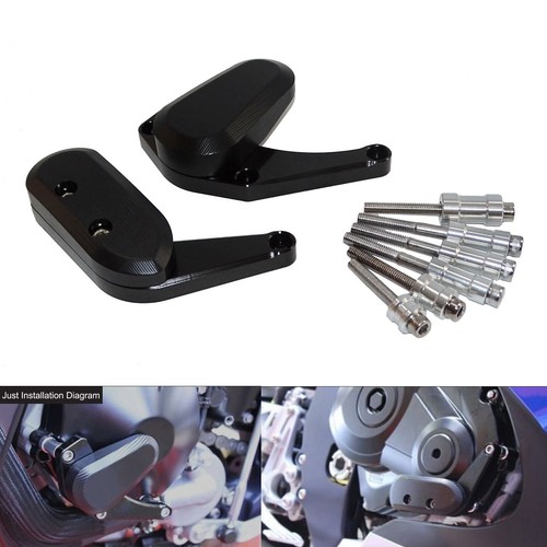 Black engine guard - crash, pad