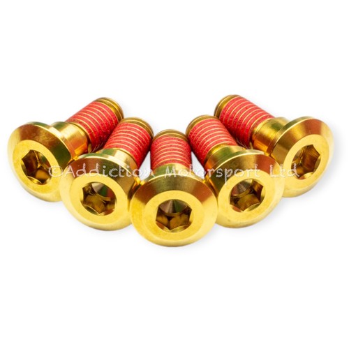 Gold titanium rear disc - gold,